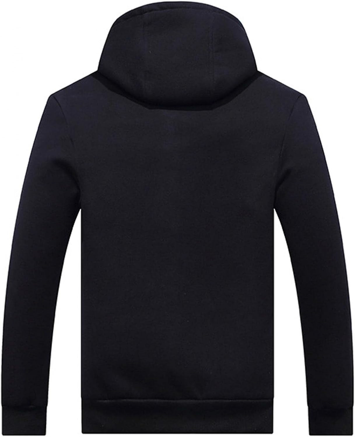 Mens Lightweight Hoodie Slim Fit Zip up Fleece Sherpa Lined Jacket Big Tall Thick Outerwear with Zipper Pockets